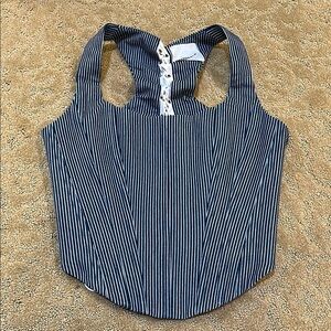 Striped Blue Corset